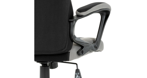 Kancelářská židle CLOUDVEIL, černá/šedá/růžová látka