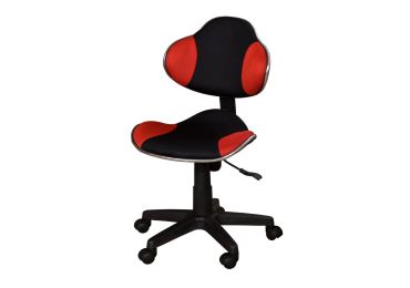 Kancelářská židle DECCAN, červeno/černá barva
