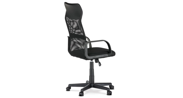 Kancelářská židle DONOIR, černá ekokůže a síťovina