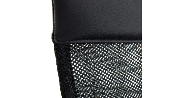 Kancelářská židle DONOIR, černá ekokůže a síťovina