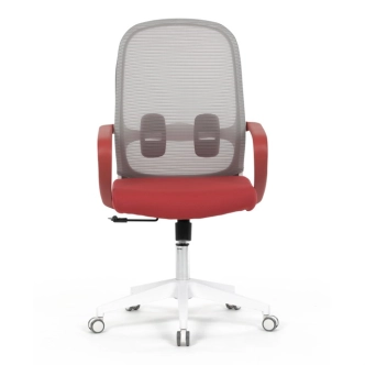Kancelářská židle DOSARZAN, šedá a červená