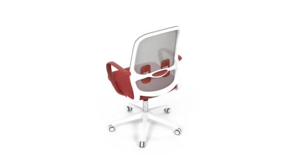 Kancelářská židle DOSARZAN, šedá a červená