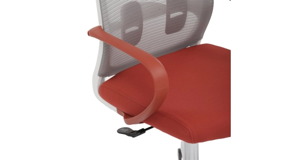 Kancelářská židle DOSARZAN, šedá a červená