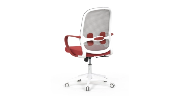 Kancelářská židle DOSARZAN, šedá a červená