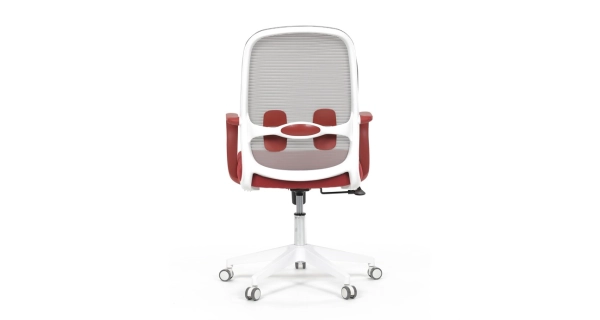 Kancelářská židle DOSARZAN, šedá a červená