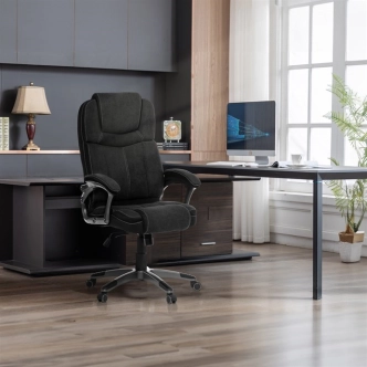 Kancelářská židle ELULKAL, černá látka