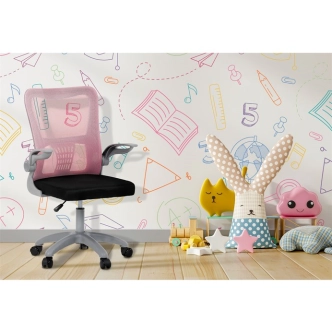 Kancelářská židle ESPLOT, růžová síťovina