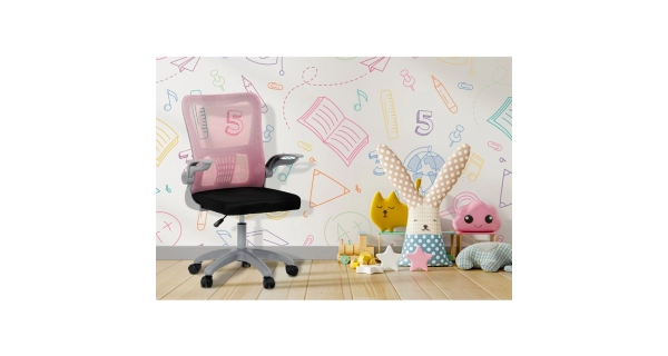 Kancelářská židle ESPLOT, růžová síťovina