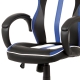 Kancelářská židle FENCER, bílá/modrá/černá