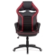 Kancelářská židle FORNASI, černá ekokůže/červená látka
