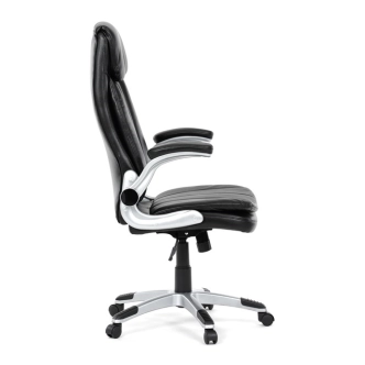 Kancelářská židle KALSARCAN, černá ekokůže