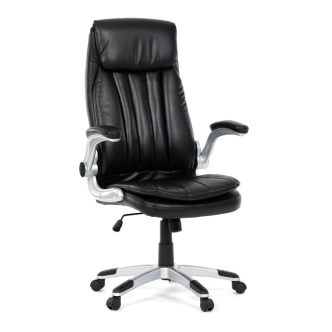 Kancelářská židle KALSARCAN, černá ekokůže