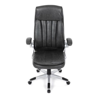 Kancelářská židle KALSARCAN, šedá ekokůže