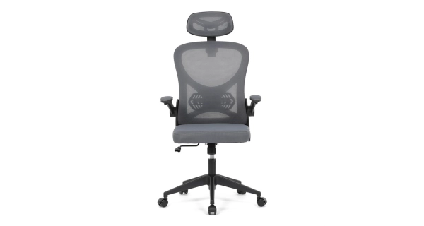 Kancelářská židle LAPAME, šedá síťovina