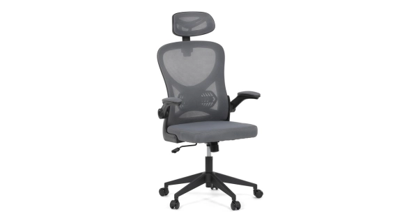 Kancelářská židle LAPAME, šedá síťovina