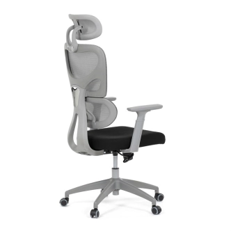 Kancelářská židle MANUCA, šedá/černá síťovina