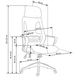 Kancelářská židle MESSICA, šedá