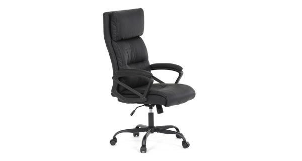 Kancelářská židle MORLEMPON, černá ekokůže