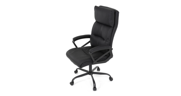 Kancelářská židle MORLEMPON, černá ekokůže