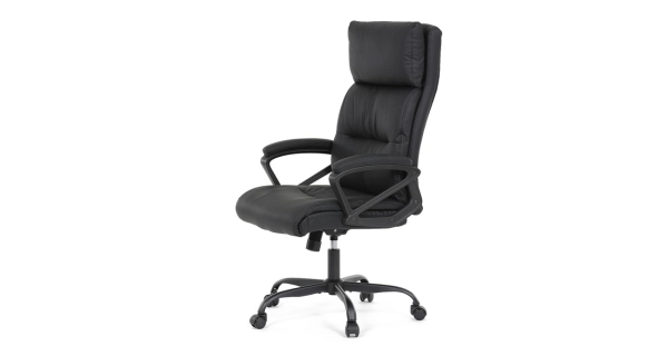Kancelářská židle MORLEMPON, černá ekokůže