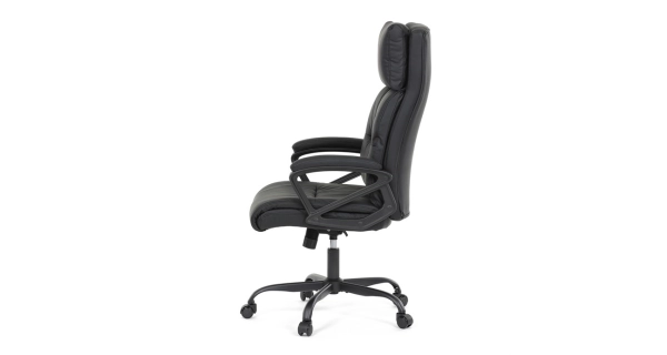 Kancelářská židle MORLEMPON, černá ekokůže