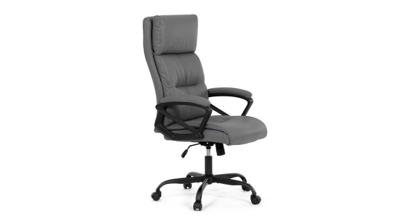 Kancelářská židle MORLEMPON, šedá ekokůže