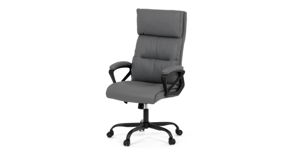 Kancelářská židle MORLEMPON, šedá ekokůže