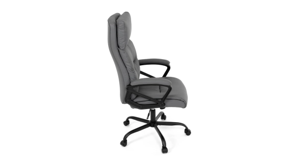 Kancelářská židle MORLEMPON, šedá ekokůže