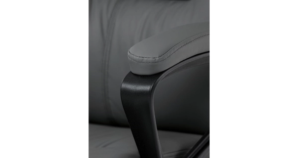 Kancelářská židle MORLEMPON, šedá ekokůže