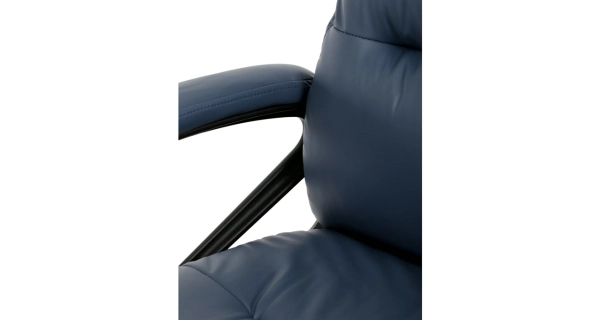 Kancelářská židle MORLEMPON, tmavě modrá ekokůže