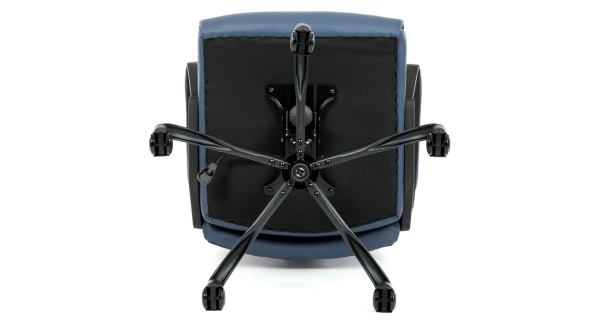 Kancelářská židle MORLEMPON, tmavě modrá ekokůže