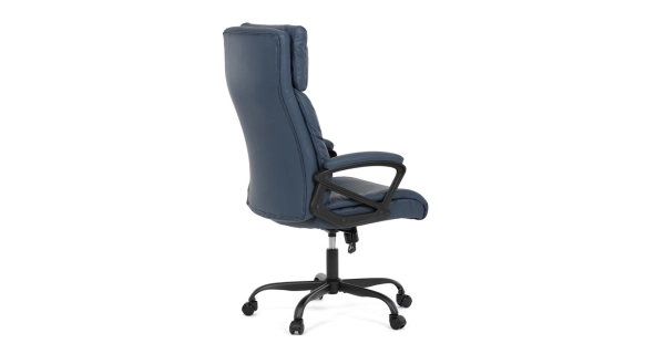 Kancelářská židle MORLEMPON, tmavě modrá ekokůže