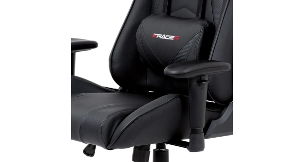 Kancelářská židle NUMMULAR, černá koženka/černá látka