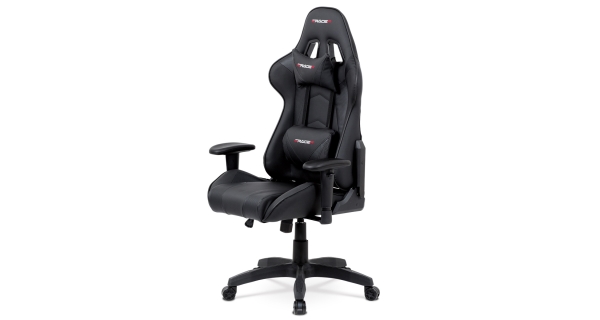 Kancelářská židle NUMMULAR, černá koženka/černá látka