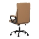 Kancelářská židle NYERIENSIS, krémová ekokůže