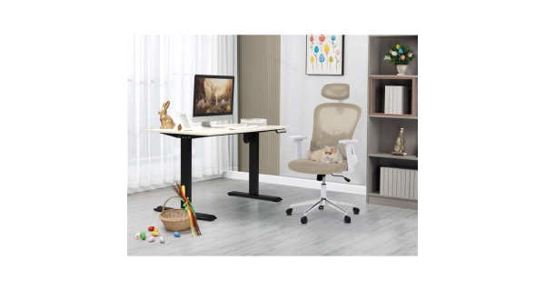 Kancelářská židle PIMEL, béžová síťovina