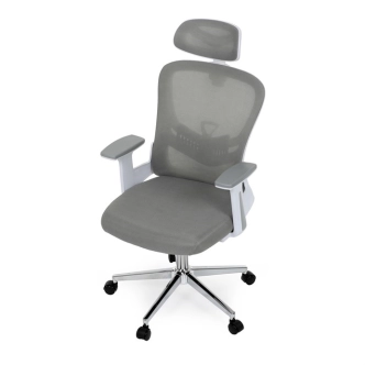 Kancelářská židle PIMEL, šedá síťovina