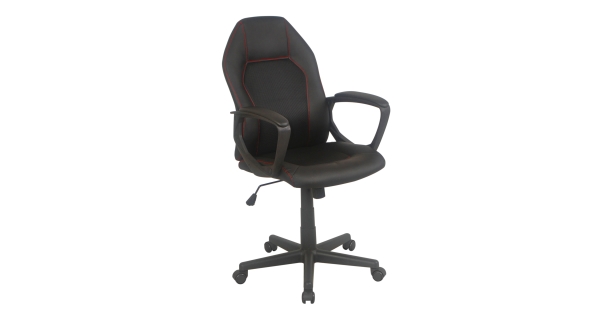 Kancelářská židle PISUERGA, černá/červená