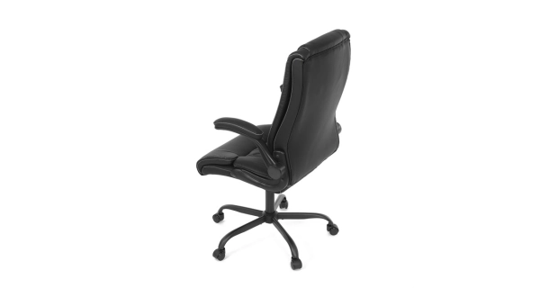 Kancelářská židle POLVEL, černá ekokůže