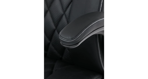 Kancelářská židle POLVEL, černá ekokůže