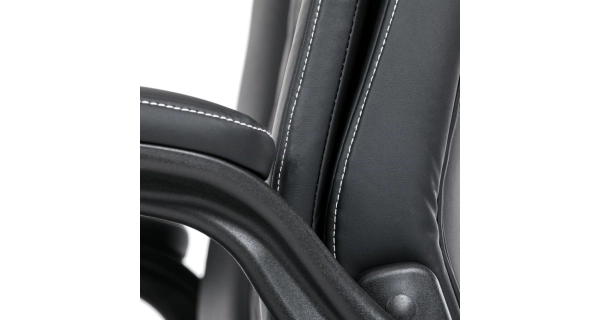Kancelářská židle POLVEL, černá ekokůže