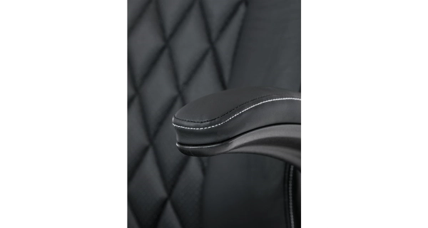 Kancelářská židle POLVEL, černá ekokůže