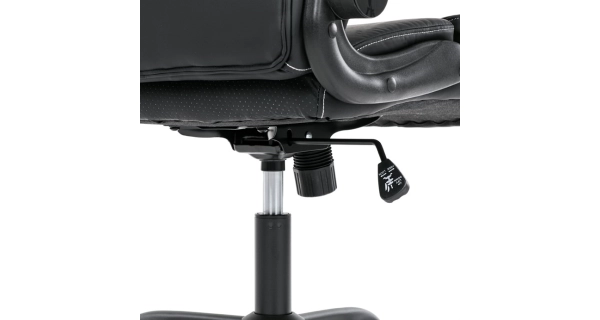 Kancelářská židle POLVEL, černá ekokůže