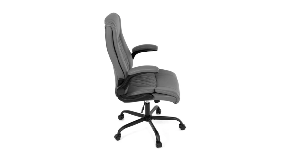 Kancelářská židle POLVEL, šedá ekokůže
