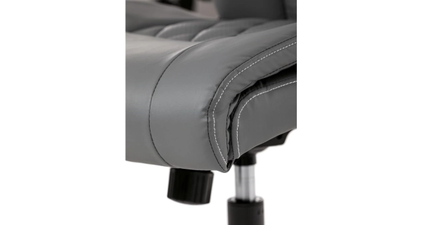 Kancelářská židle POLVEL, šedá ekokůže