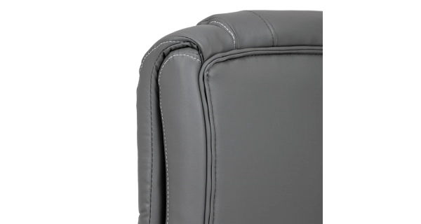 Kancelářská židle POLVEL, šedá ekokůže