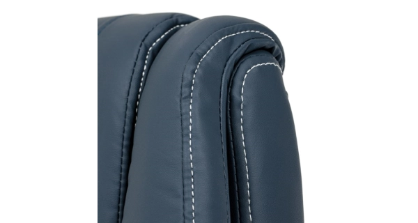 Kancelářská židle POLVEL, tmavě modrá ekokůže