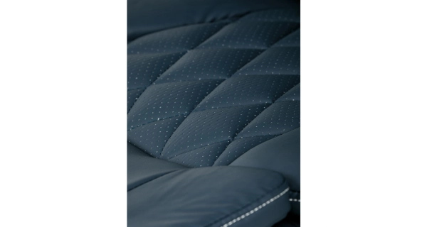 Kancelářská židle POLVEL, tmavě modrá ekokůže