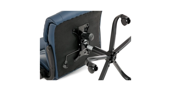 Kancelářská židle POLVEL, tmavě modrá ekokůže