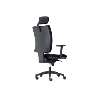Kancelářská židle REMIZ s podhlavníkem, černá